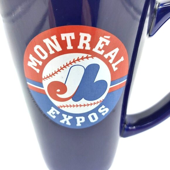 Montreal Expos Coffee Mug MLB Dark Blue Tea Cup Large Tall Collectible Baseball - Picture 2 of 8
